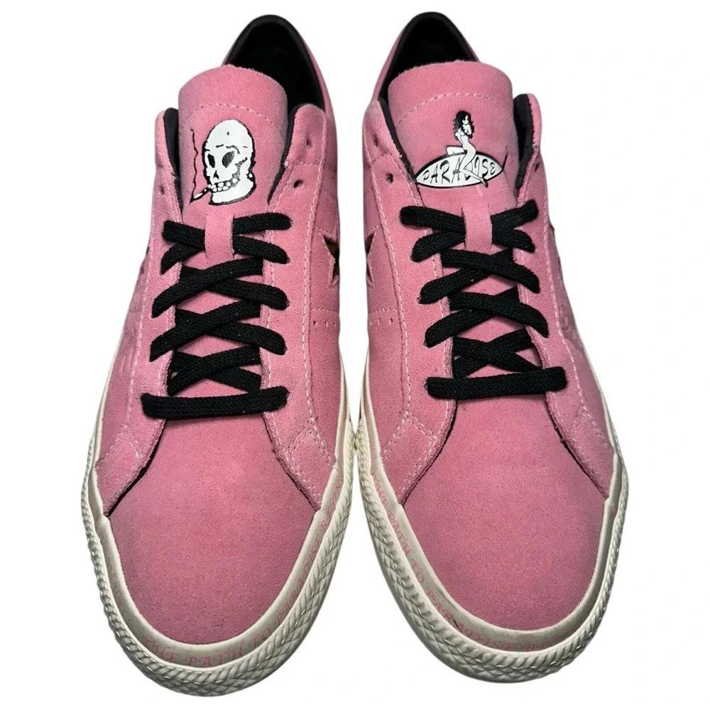 Converse One Star Sz 11.5 Pink Suede Paradise Leopard Pro Ox Sean Pablo Sneakers - Picture 5 of 13